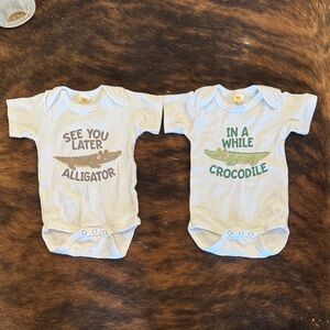Cute Baby Onesies 3-6 months. Perfect for twins!